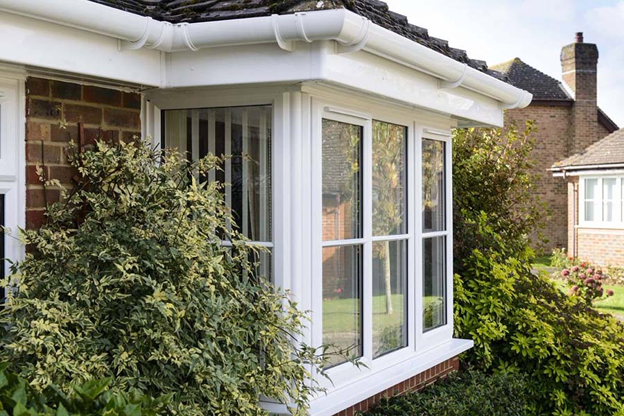 Clean white fascia boards